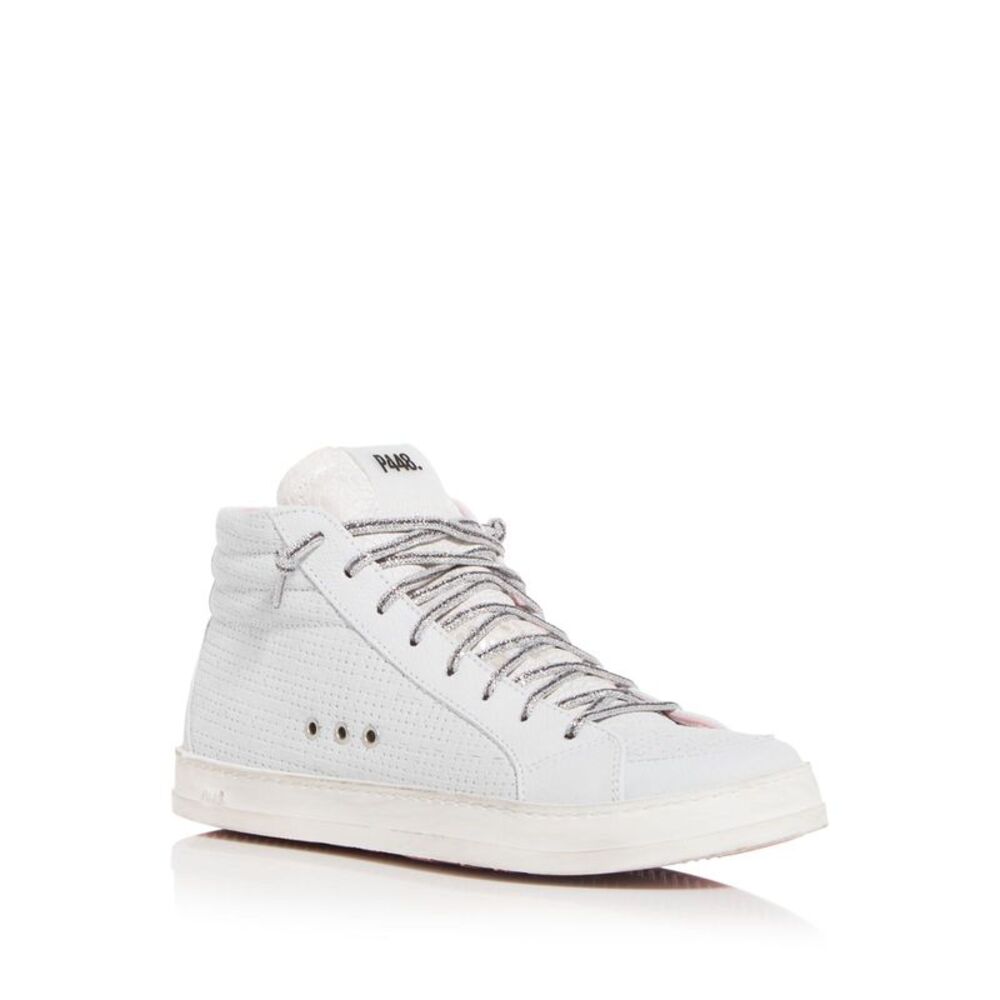 P448 Womens Gray Up Ventilating Grommets Skate Platform Sneakers Shoes 40